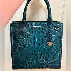 Brahmin Caroline (Lrg) Juniper Melbourne Satchel—EUC**Perfect Eye Placement**